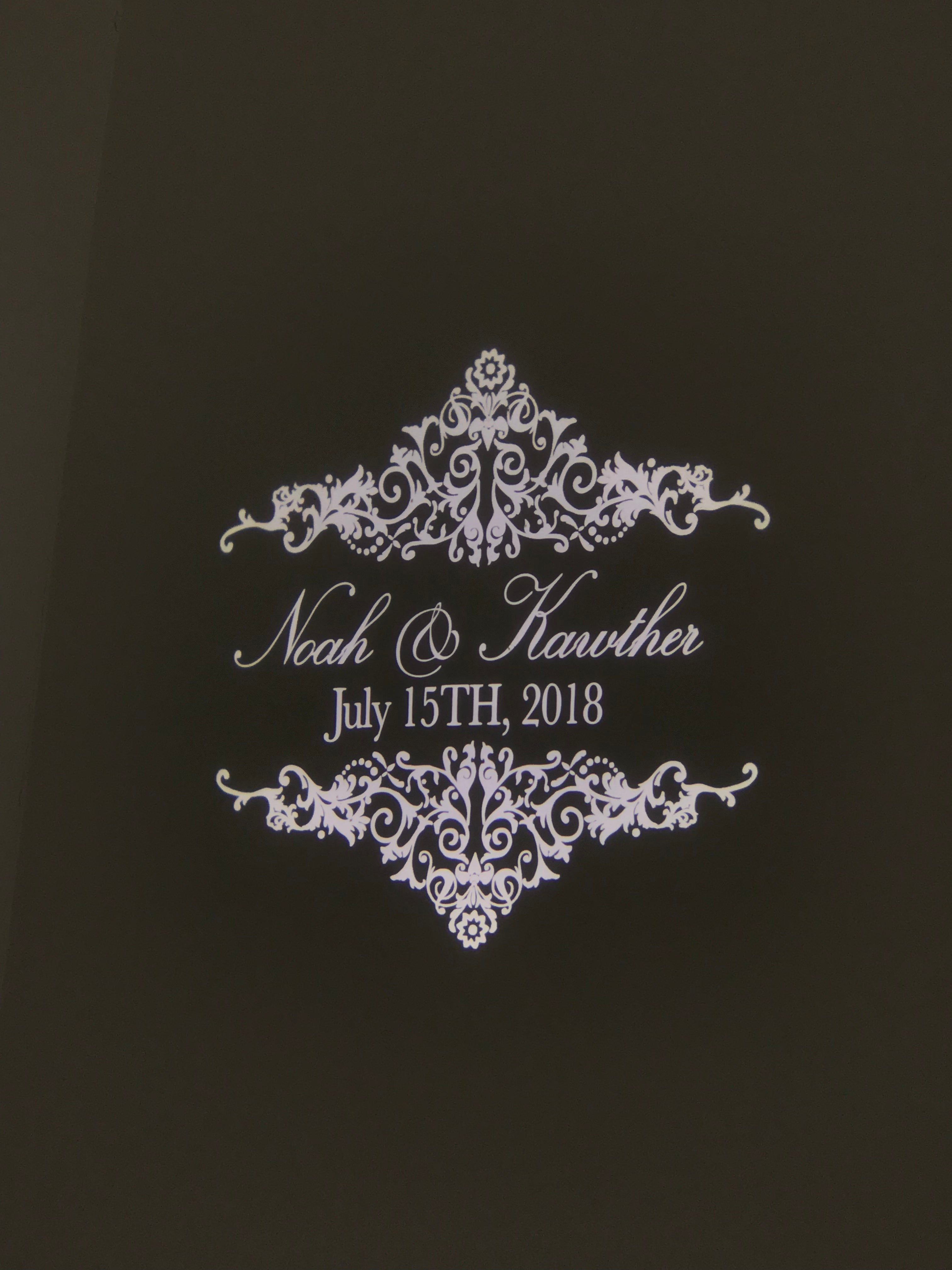 26 June 2018 - Wedding Gobo