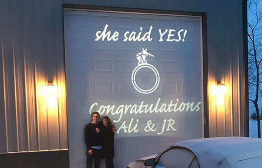 she said YES - 80W Outdoor Projector