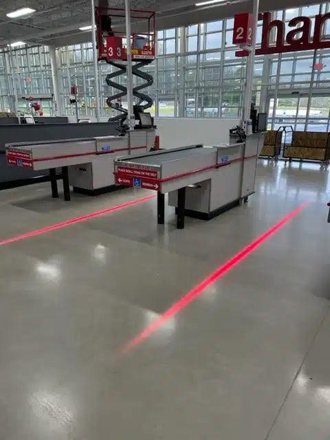 80W LED Line Projector - Red Instagobo