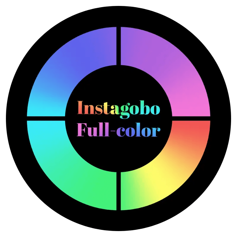 Full Color Glass Gobo Custom Instagobo