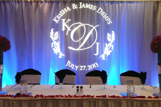 5 creative ways to use gobo lighting at your wedding