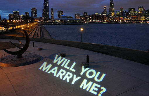 WILL YOU MARRY ME - 80W Outdoor Projector