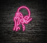 Smoking Alien| Neon Sign Instagobo