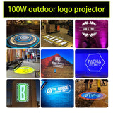 80W Gobo Projector, Indoor/Outdoor, Rotating --- instagobo, INSTAGOBO