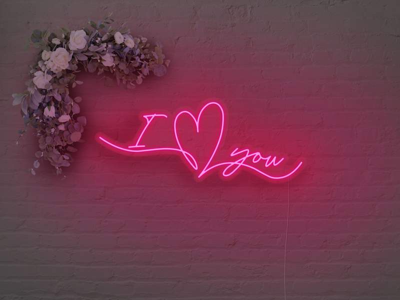 I HEART YOU LED NEON SIGN Instagobo