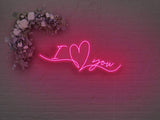 I HEART YOU LED NEON SIGN
