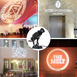 15W Gobo Projector, Indoor,custom gobo,gobo lights INSTAGOBO LED Logo GOBO Projector with Manual Zoom DJ Effect Light Including Free Custom Glass GOBO to Project Image for Hotel Company Store Wedding Advertising Indoor Use