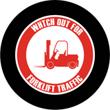 Watch Out for Forklift Traffic sign glass gobo pattern Instagobo