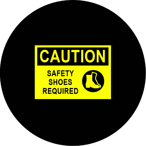 Caution Safty Shoes Required gobo pattern Instagobo