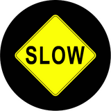 slow sign glass gobo pattern Instagobo