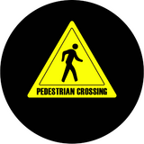 Pedestrian Crossing sign glass gobo pattern Instagobo