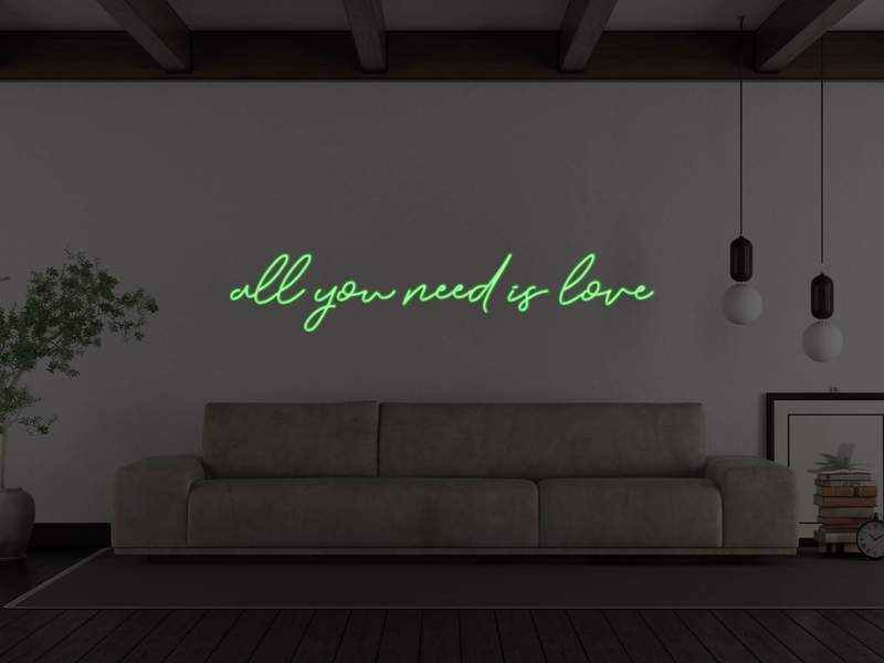 ALL YOU NEED IS LOVE LED NEON SIGN Instagobo