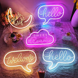 Unique Sweet Dream Neon Sign with 3D Art,Powed by USB Neon Sign.Pink Neon Light Sign with Dimmable Switch. (Pink) Instagobo