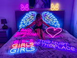 Angel Wings LED Neon Sign Instagobo