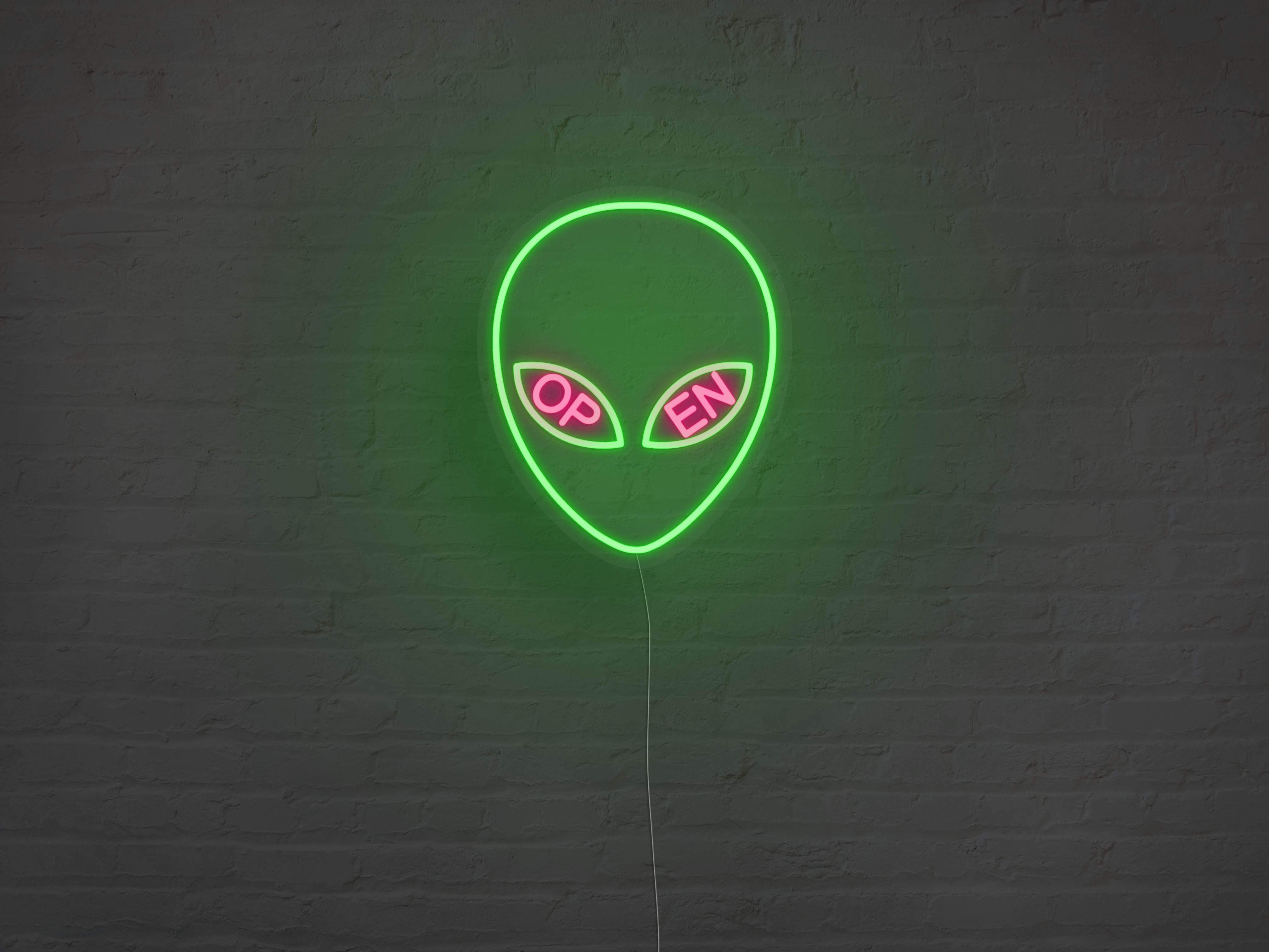 Alien Open LED Neon Sign Instagobo