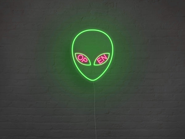 Alien Open LED Neon Sign Instagobo