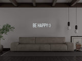 Be Happy LED Neon Sign Instagobo