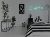 Be Happy LED Neon Sign Instagobo