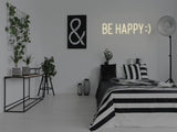 Be Happy LED Neon Sign Instagobo