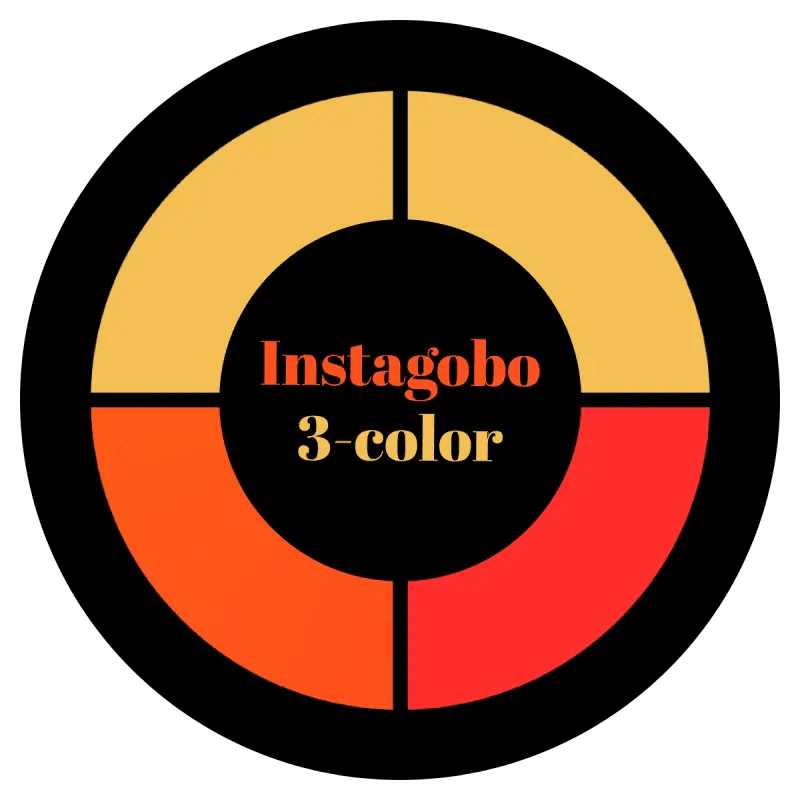 Three Color Glass Gobo Custom Instagobo