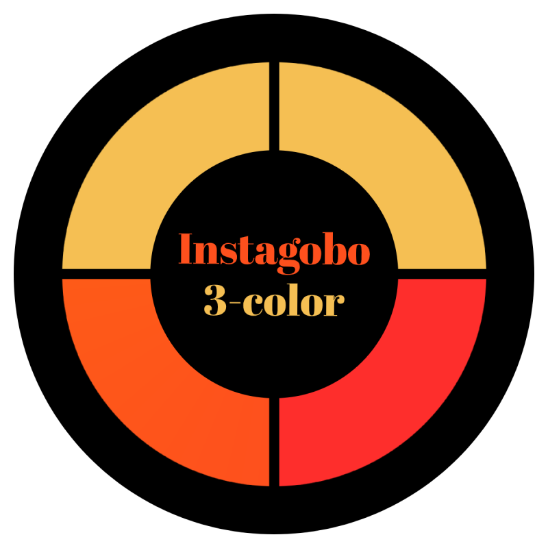 Instagobo 3-color custom gobo for A size B size D size E size M size