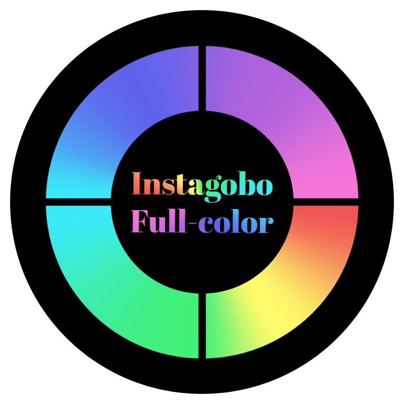 Instagobo full-color custom gobo for A size B size D size E size M size