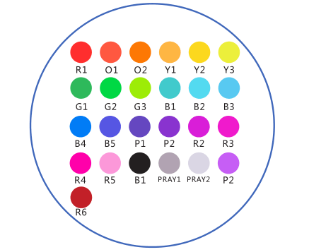 Instagobo color palette