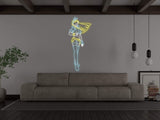 Anime Warrior Girl LED Neon Sign Instagobo