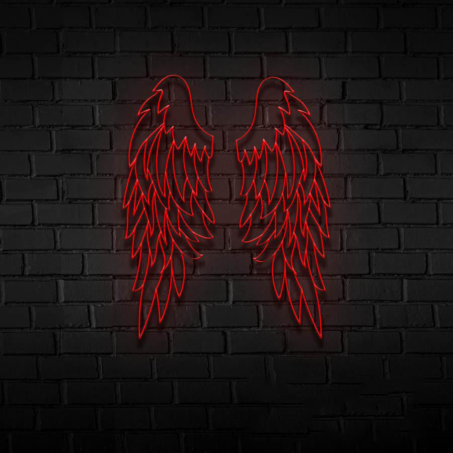 ANGEL WINGS LED SIGN