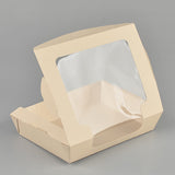 Bamboo fibre bamboo pulp paper salad box with 1 window Instagobo