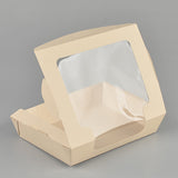 Bamboo fibre bamboo pulp paper salad box with 1 window
