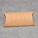 Brown kraft corrugated paper bread pie window pillow box