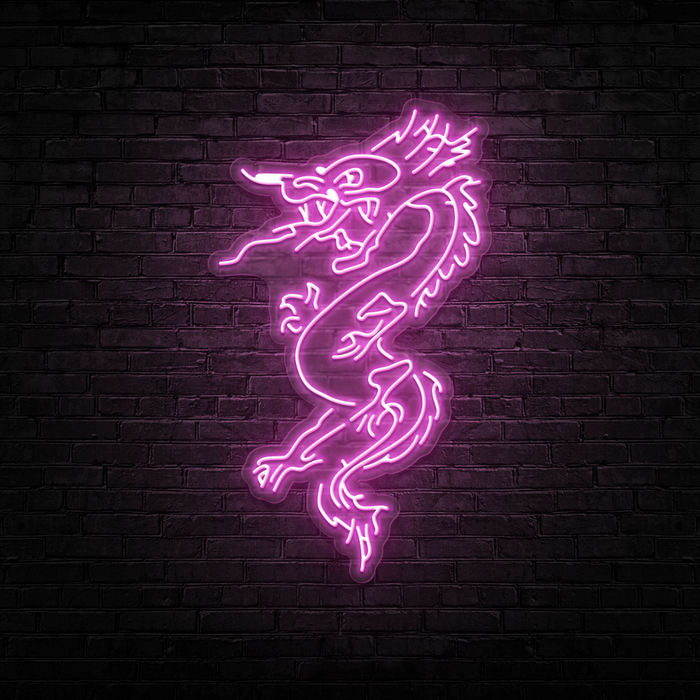 Angry Dragon - Neon Sign