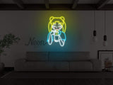 Anime Ramen Girl LED Neon Sign Instagobo