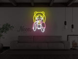 Anime Ramen Girl LED Neon Sign Instagobo