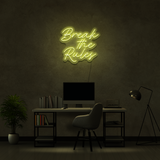 Break The Rules - Neon Sign Instagobo